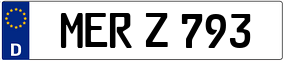 Trailer License Plate